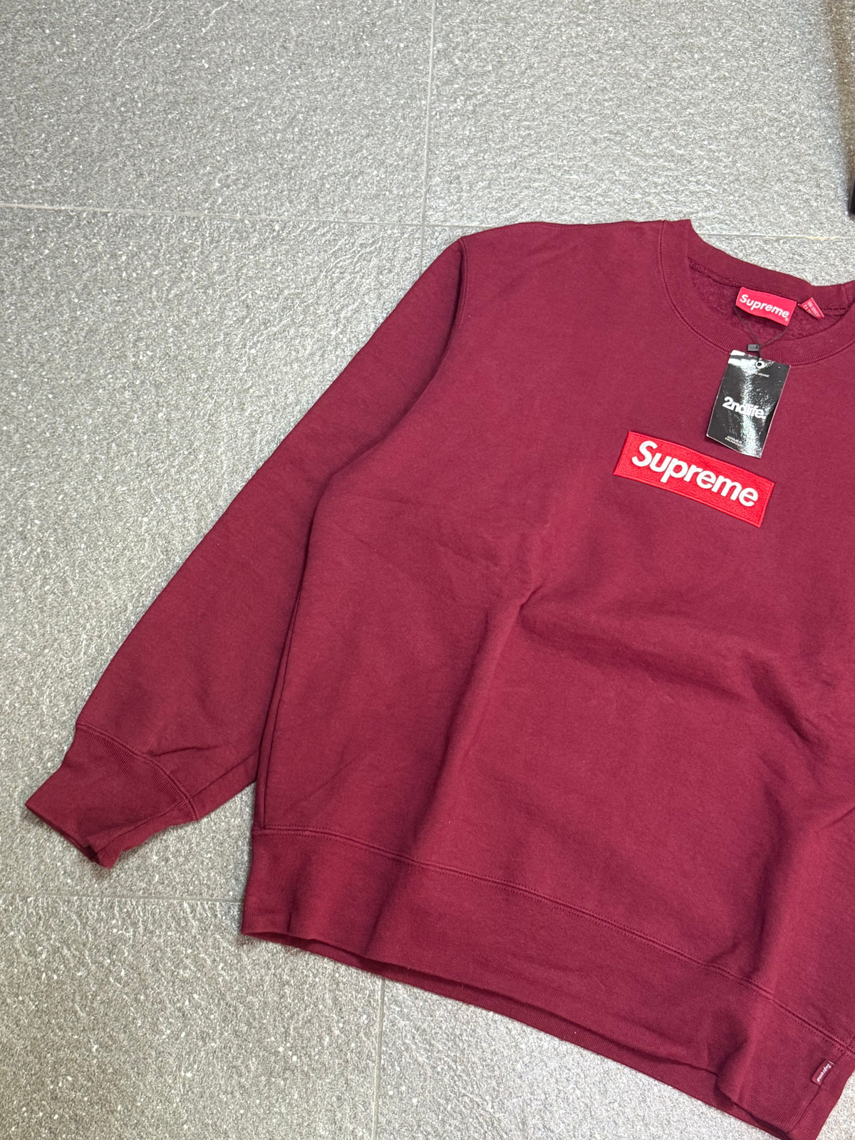Supreme Box Logo Crewneck (Maroon)