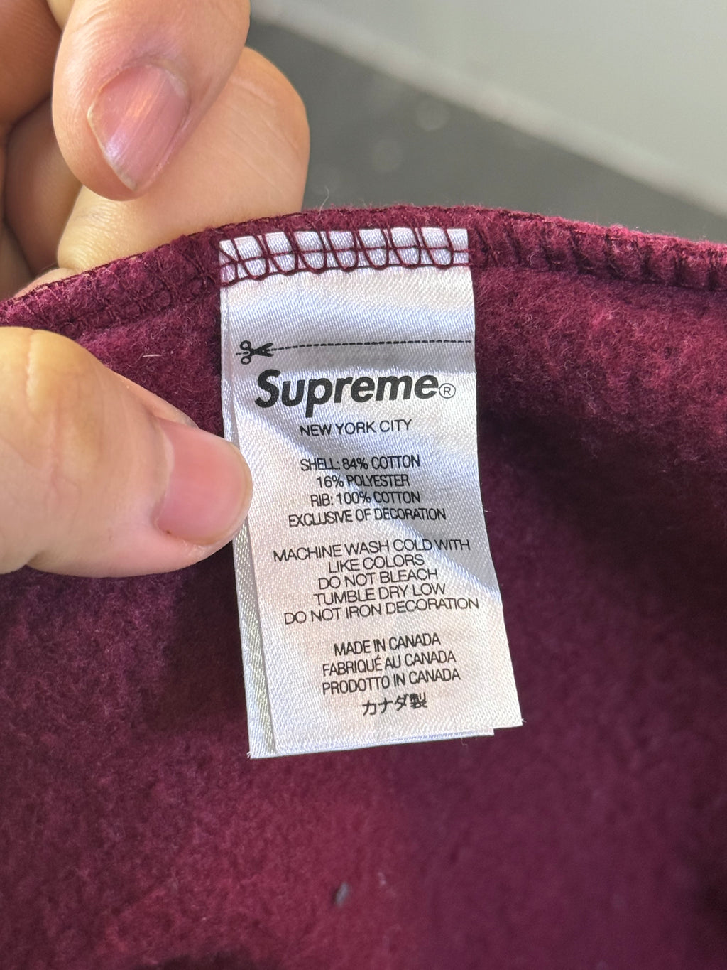 Supreme Box Logo Crewneck (Maroon)