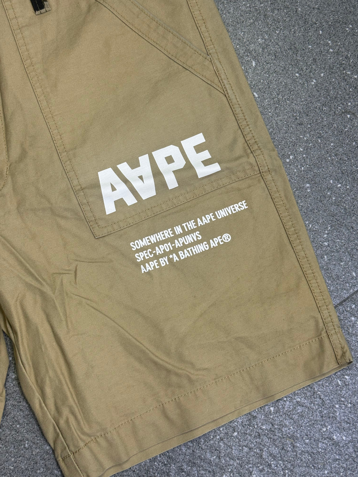 AAPE by A Bathing Ape Khaki Cargo Shorts