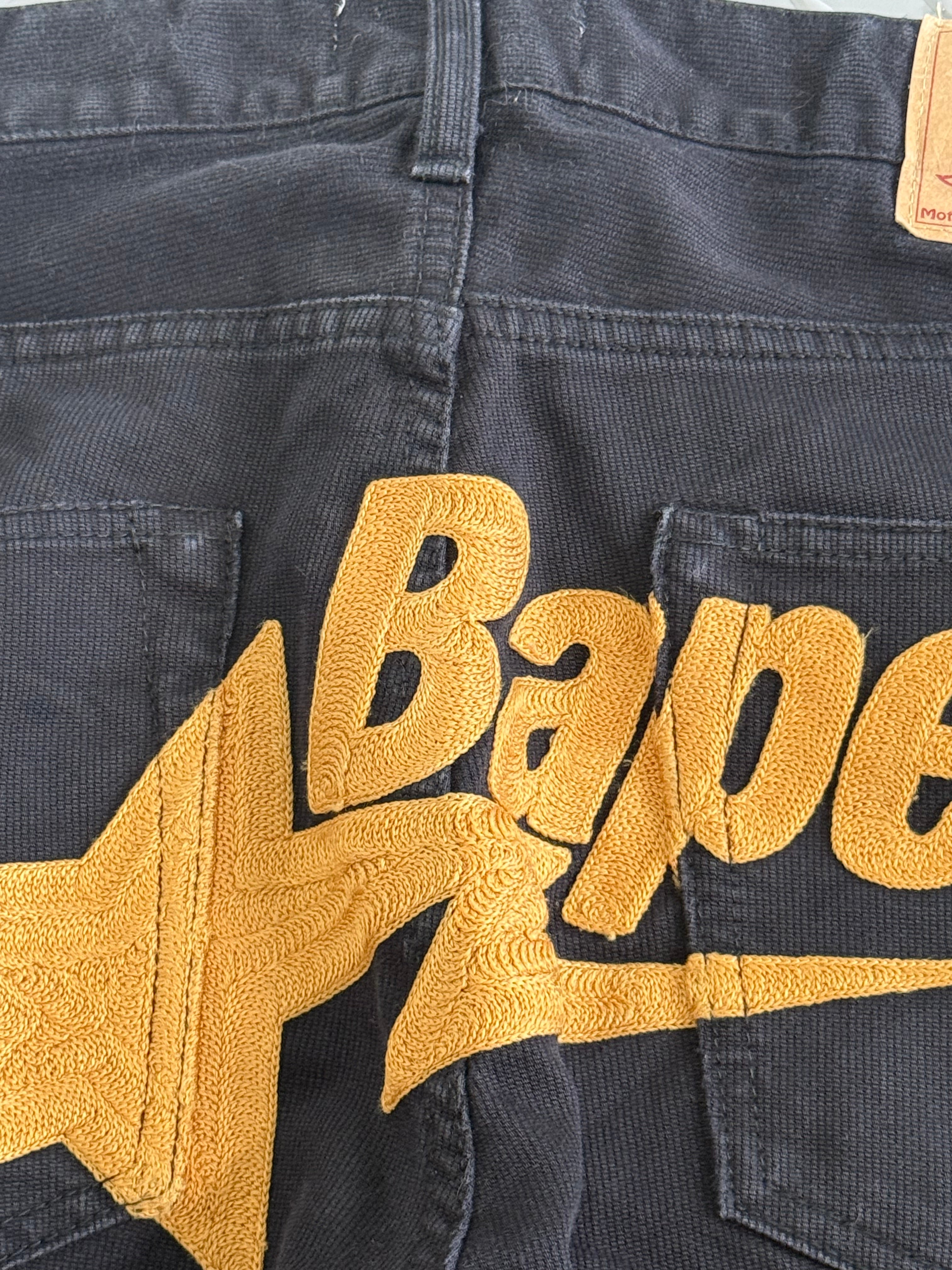 BAPE Embroiderd Logo Chino Pants - Size M