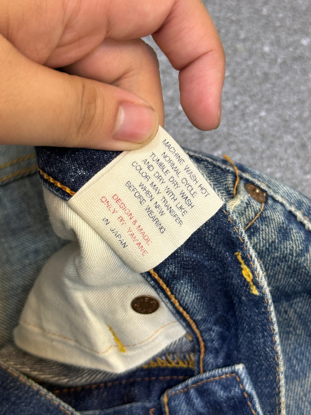 Evisu Black Seagull Selvedge Jorts