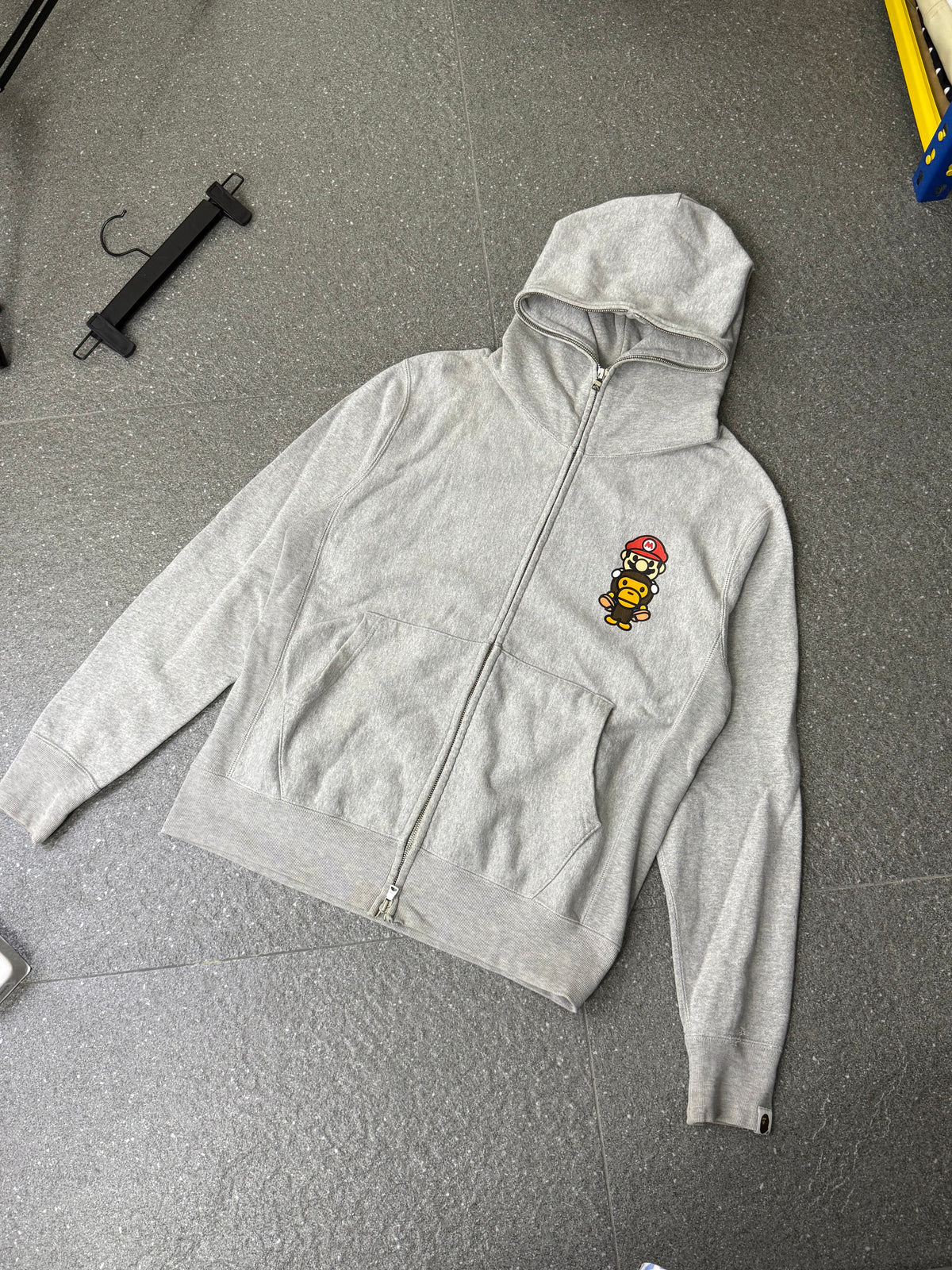 A Bathing Ape X Nintendo “Mario to Milo” Full Zip Hoodie