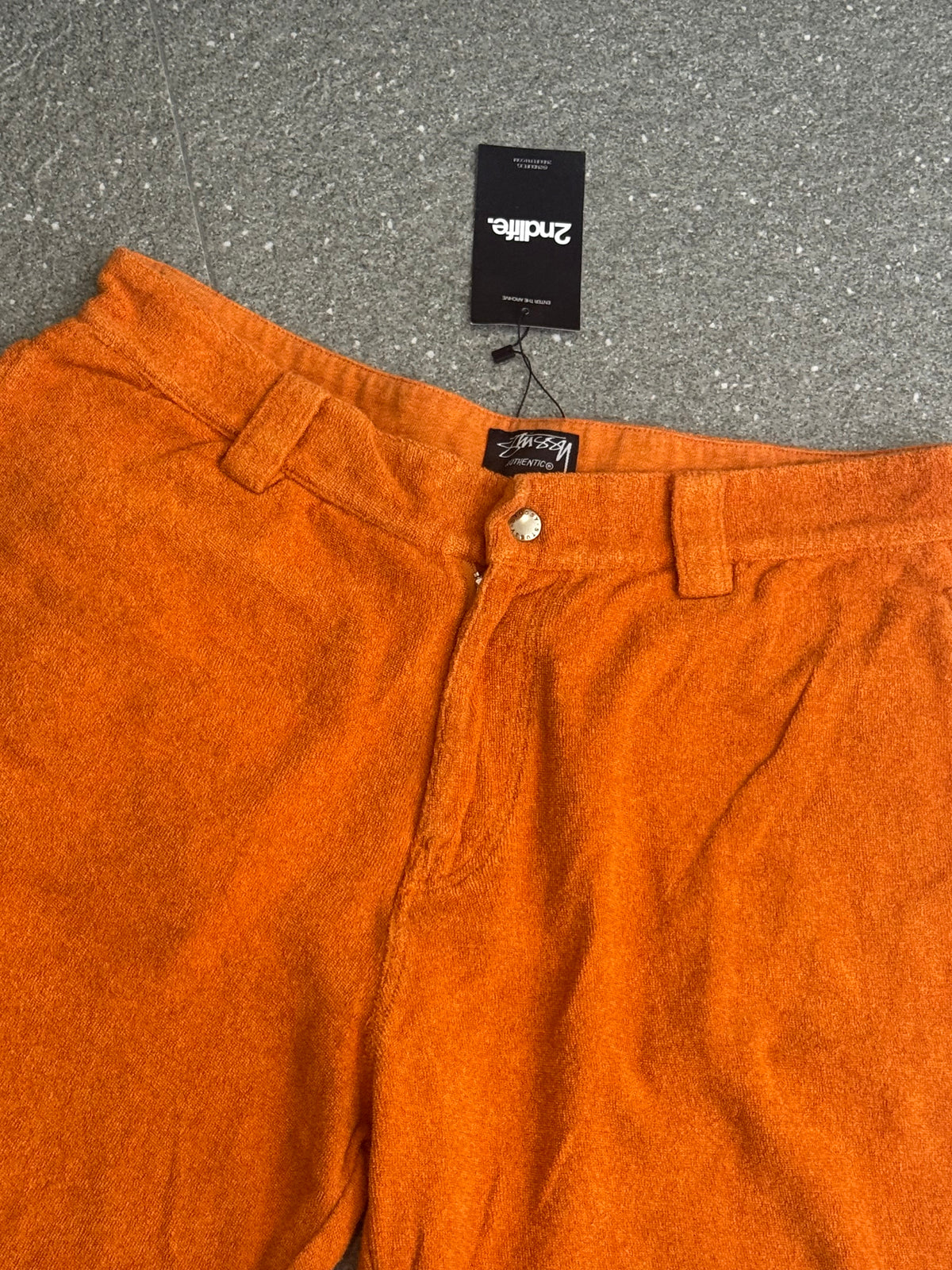 Stussy Terry Cloth Orange Shorts
