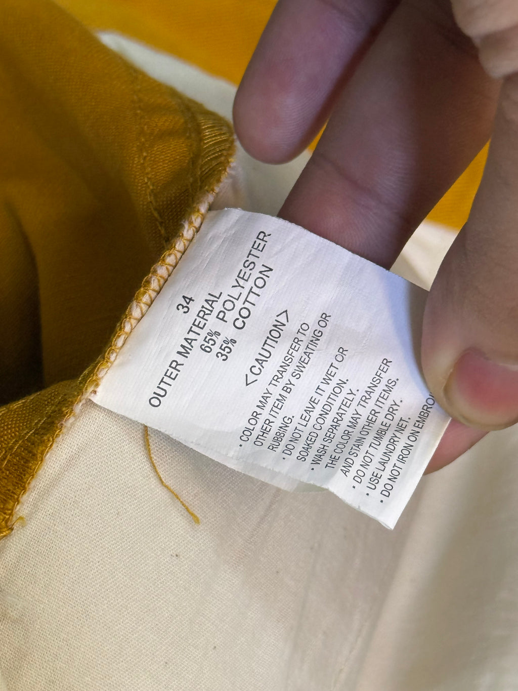 Stussy Mustard Shorts