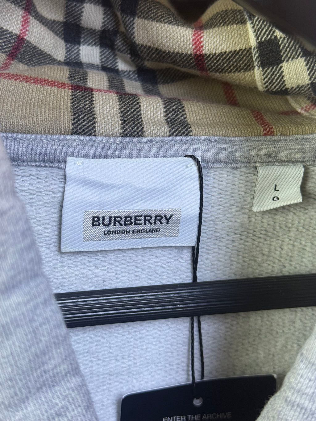 Burberry Plaid Patchwork Multicolor Hoodie