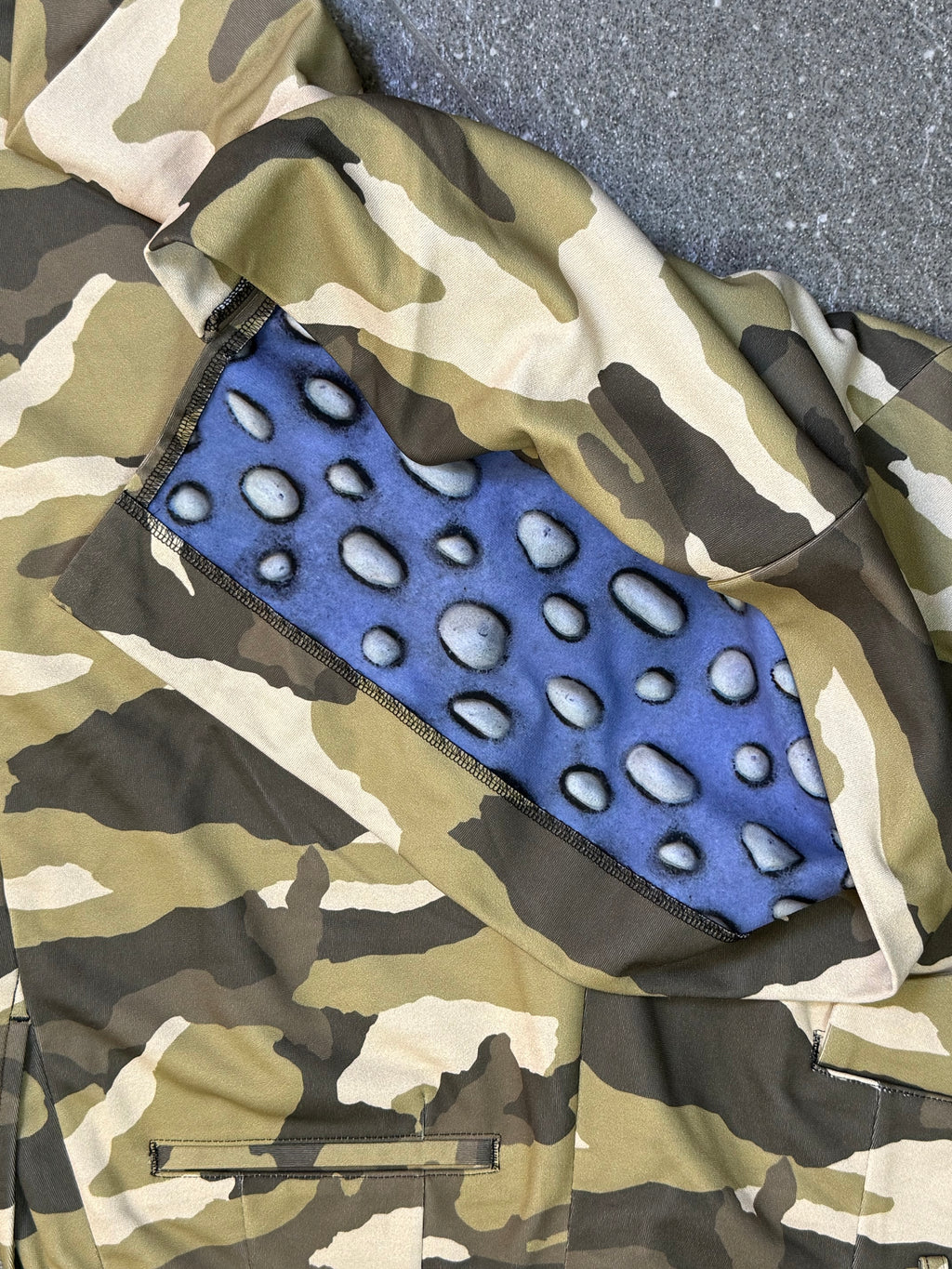 AD2018 Comme Des Garcon Assymetrical Camoflauge Shorts