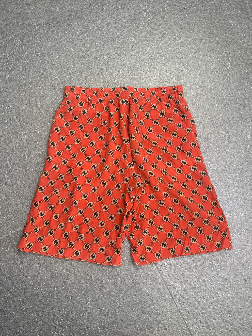 Gucci Monogram Silk Shorts