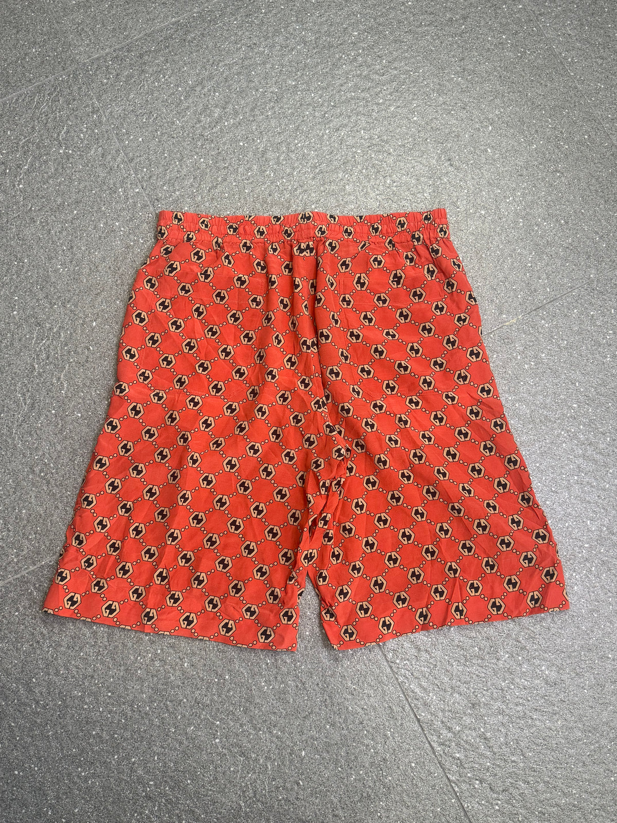 Gucci Monogram Silk Shorts