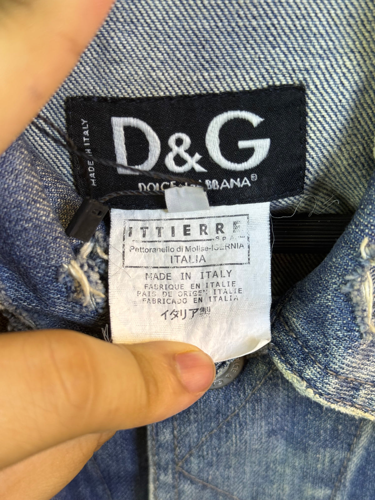 Dolce and Gabbana Distressed Patchwork Denim Jacket