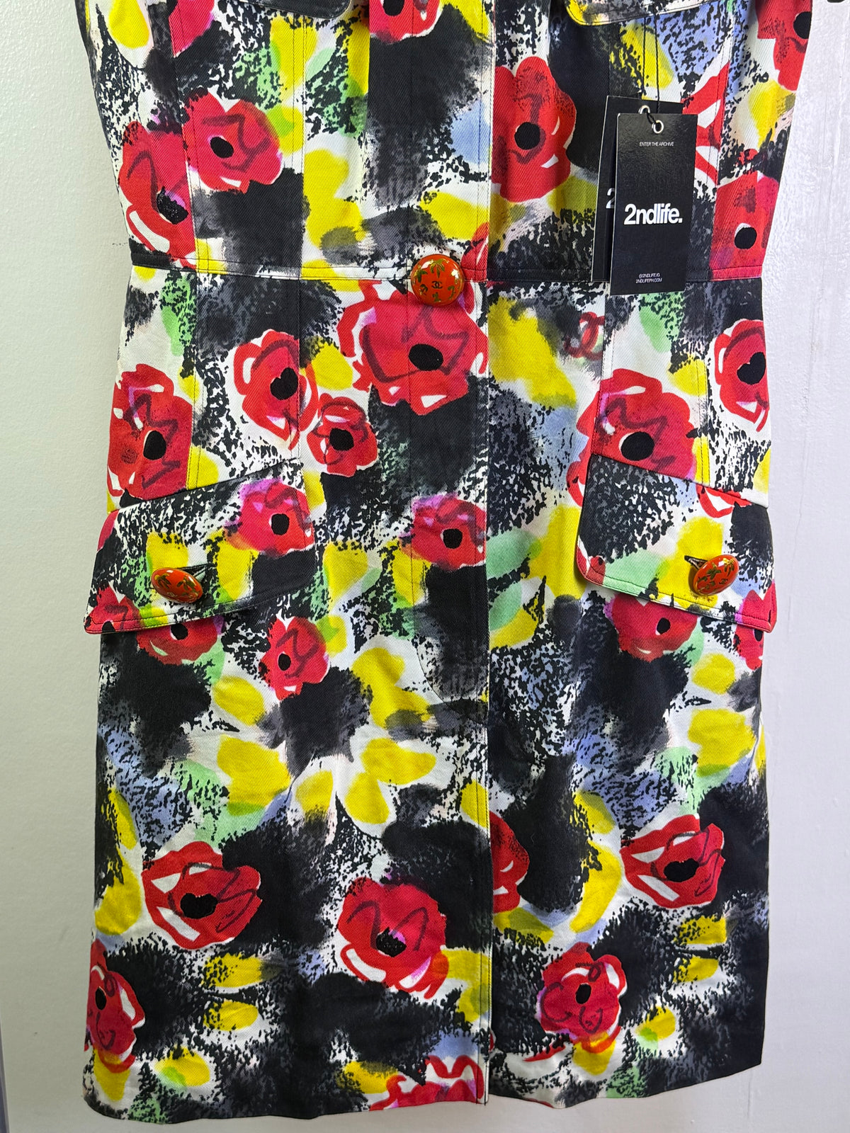 SS97 Chanel Runway Floral Dress