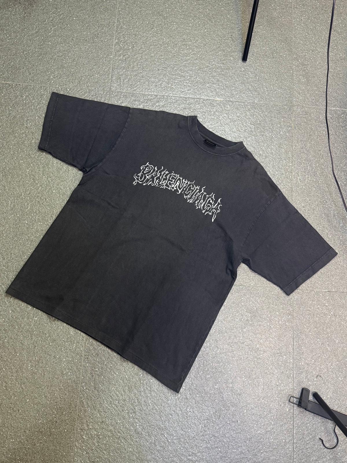 Balenciaga Black DIY Metal T Shirt