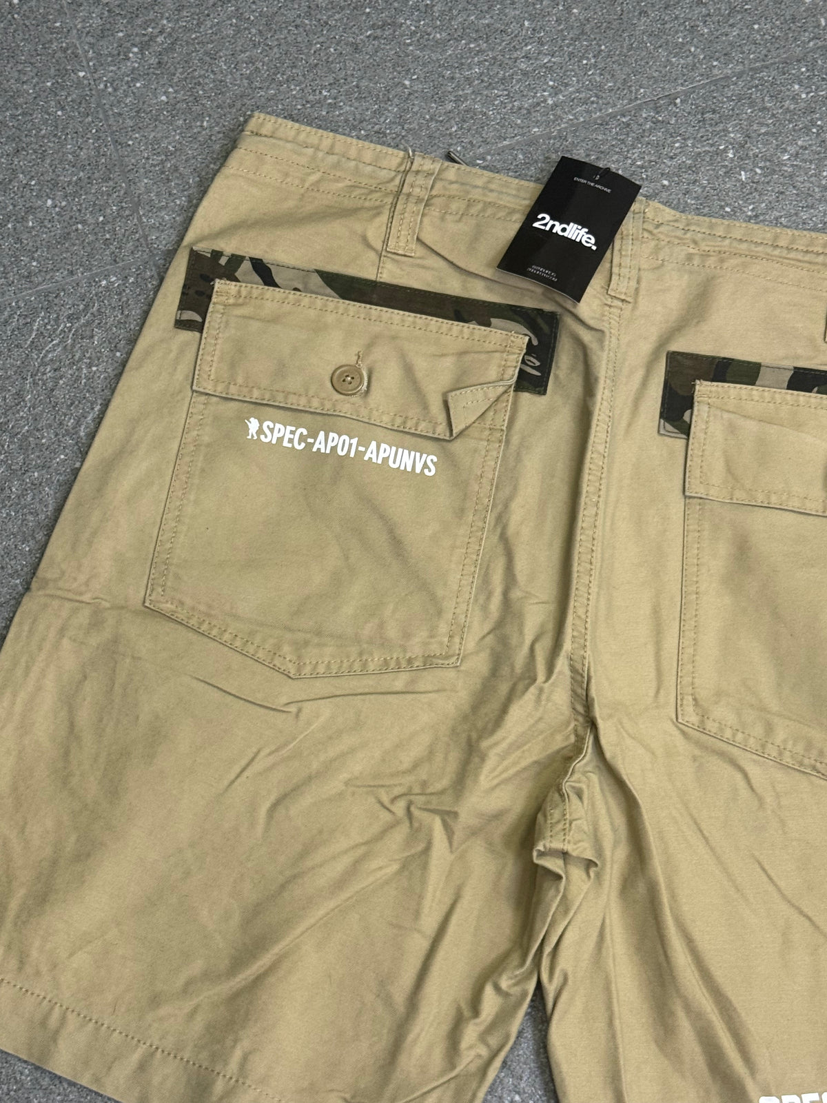 AAPE by A Bathing Ape Khaki Cargo Shorts