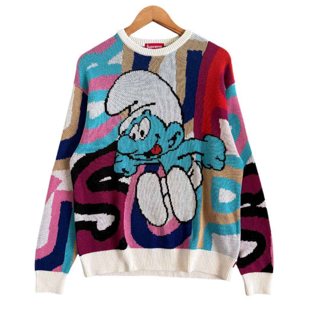 Supreme X Smurf Knitted Sweater - Size S