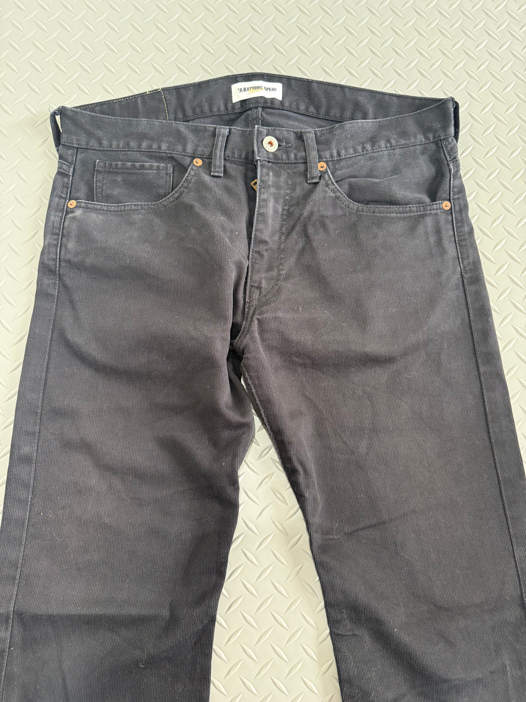 BAPE Embroiderd Logo Chino Pants - Size M