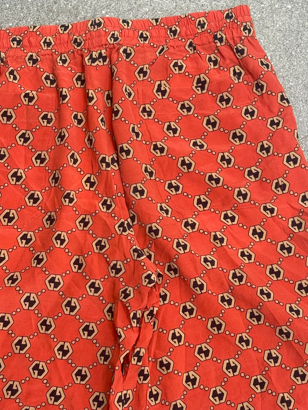 Gucci Monogram Silk Shorts