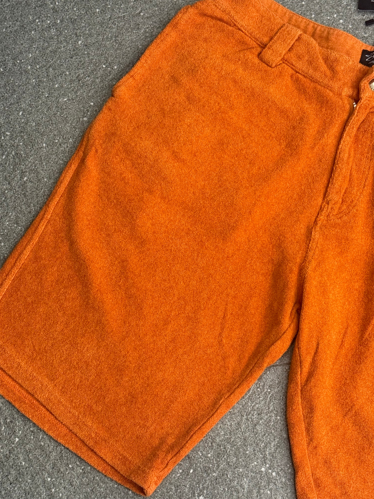 Stussy Terry Cloth Orange Shorts