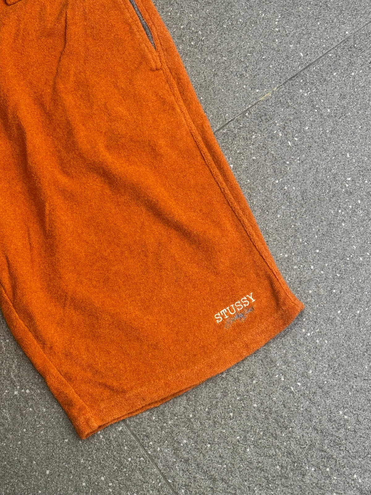 Stussy Terry Cloth Orange Shorts