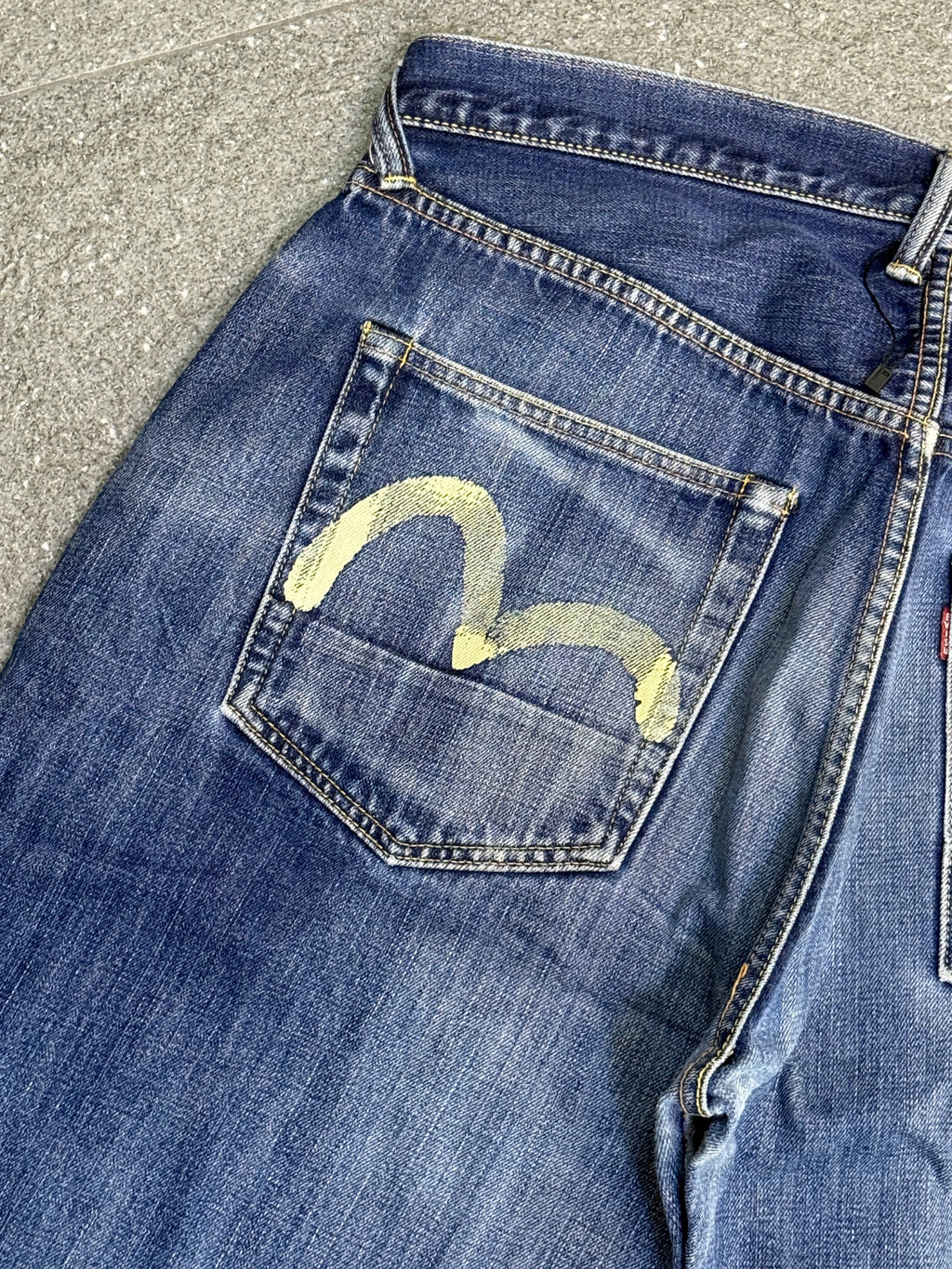 Evisu White Seagull Denim Jorts