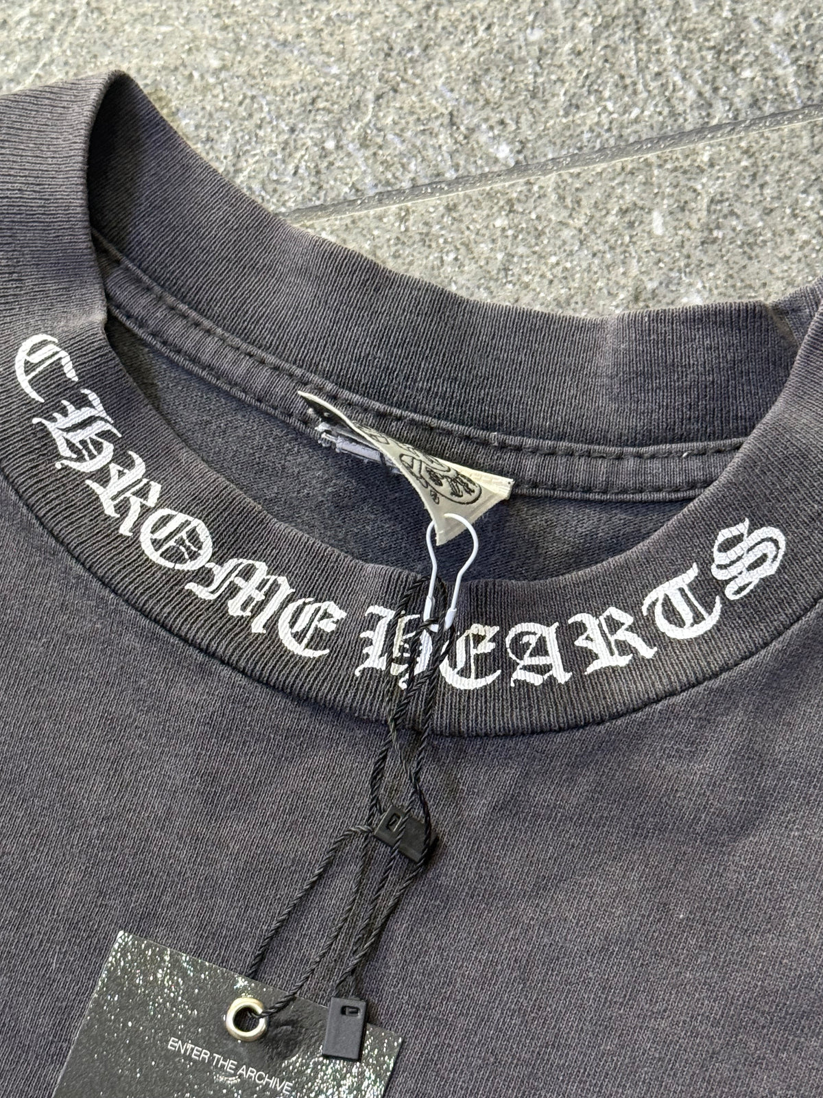 Vintage Faded Chrome Hearts Pocket Dagger Tee