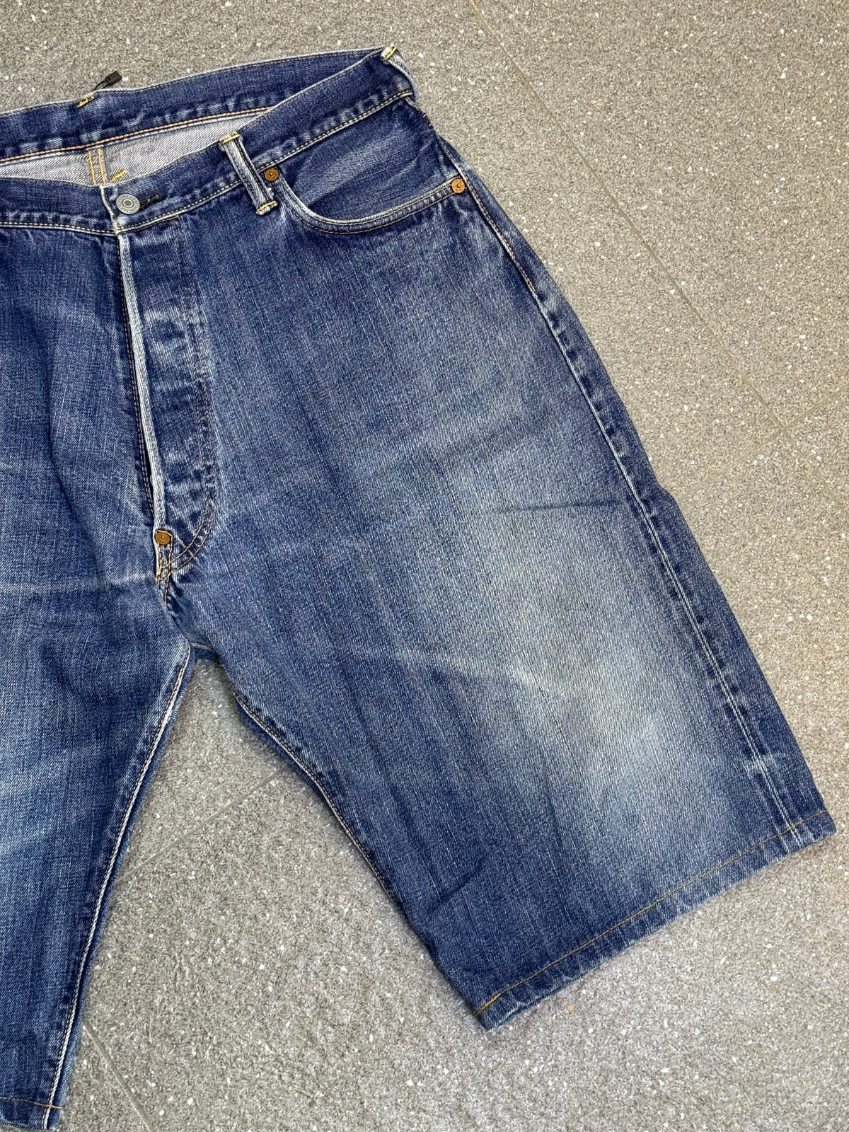 Evisu White Seagull Denim Jorts
