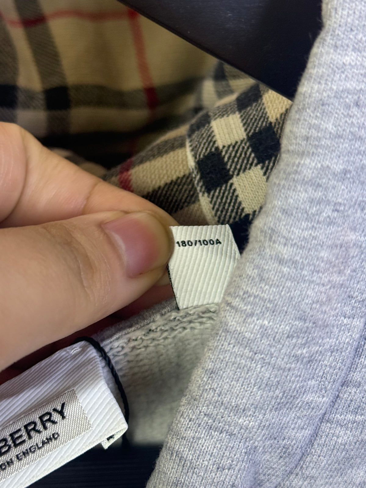 Burberry Plaid Patchwork Multicolor Hoodie