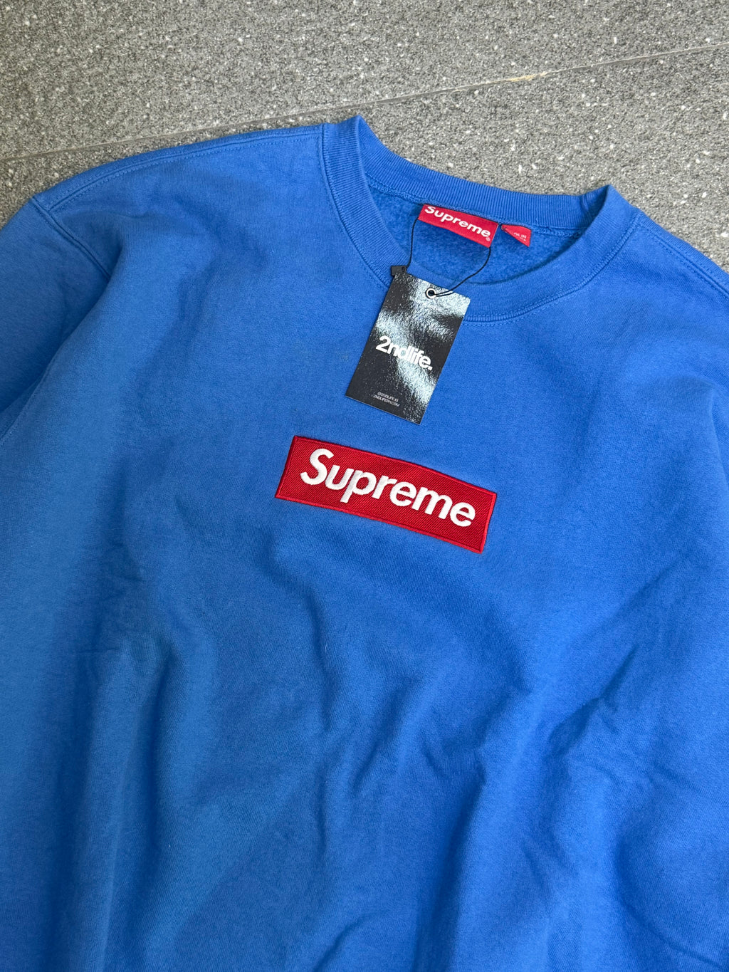 Supreme Box Logo Crewneck (Blue)