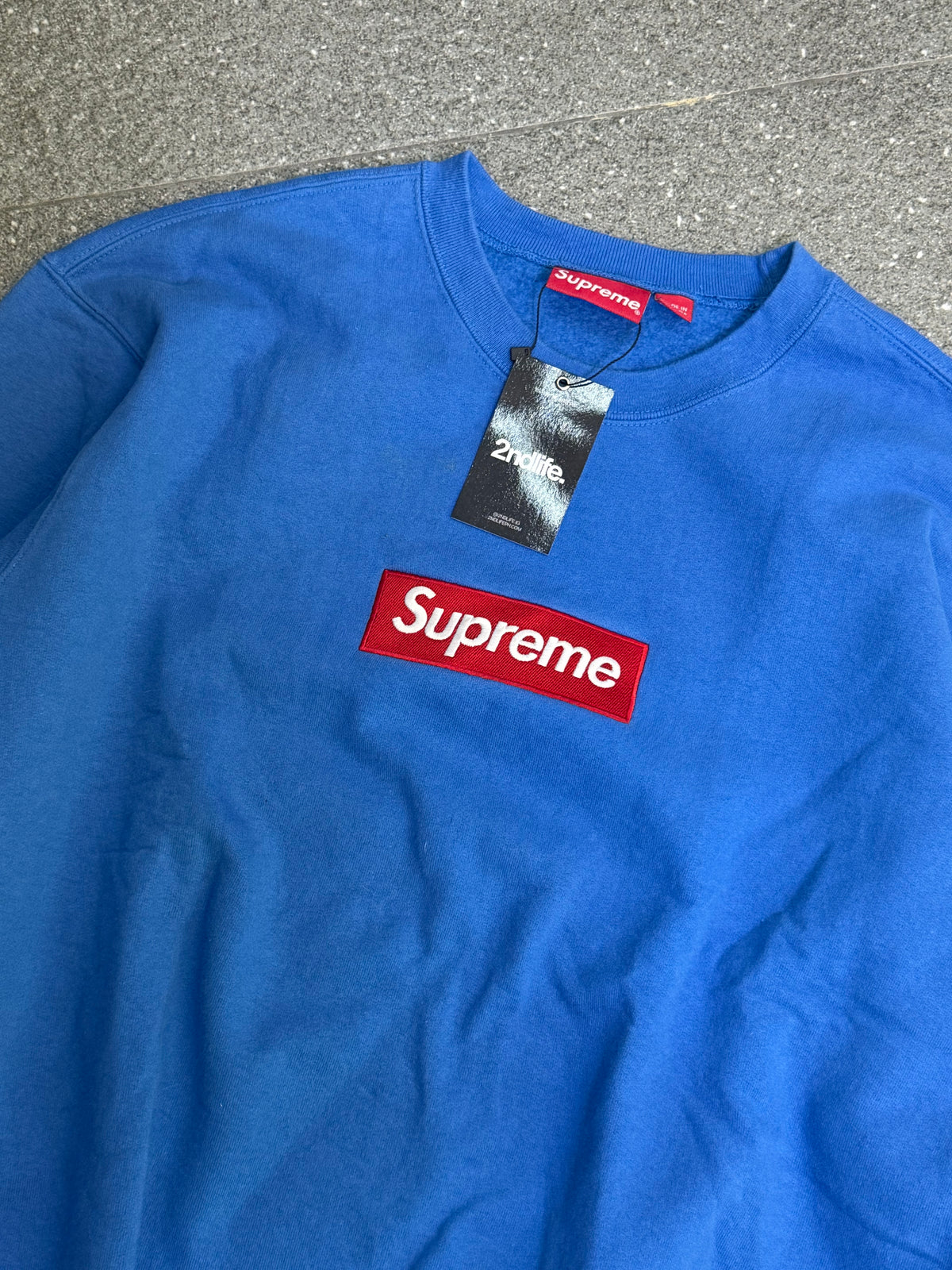 Supreme Box Logo Crewneck (Blue)