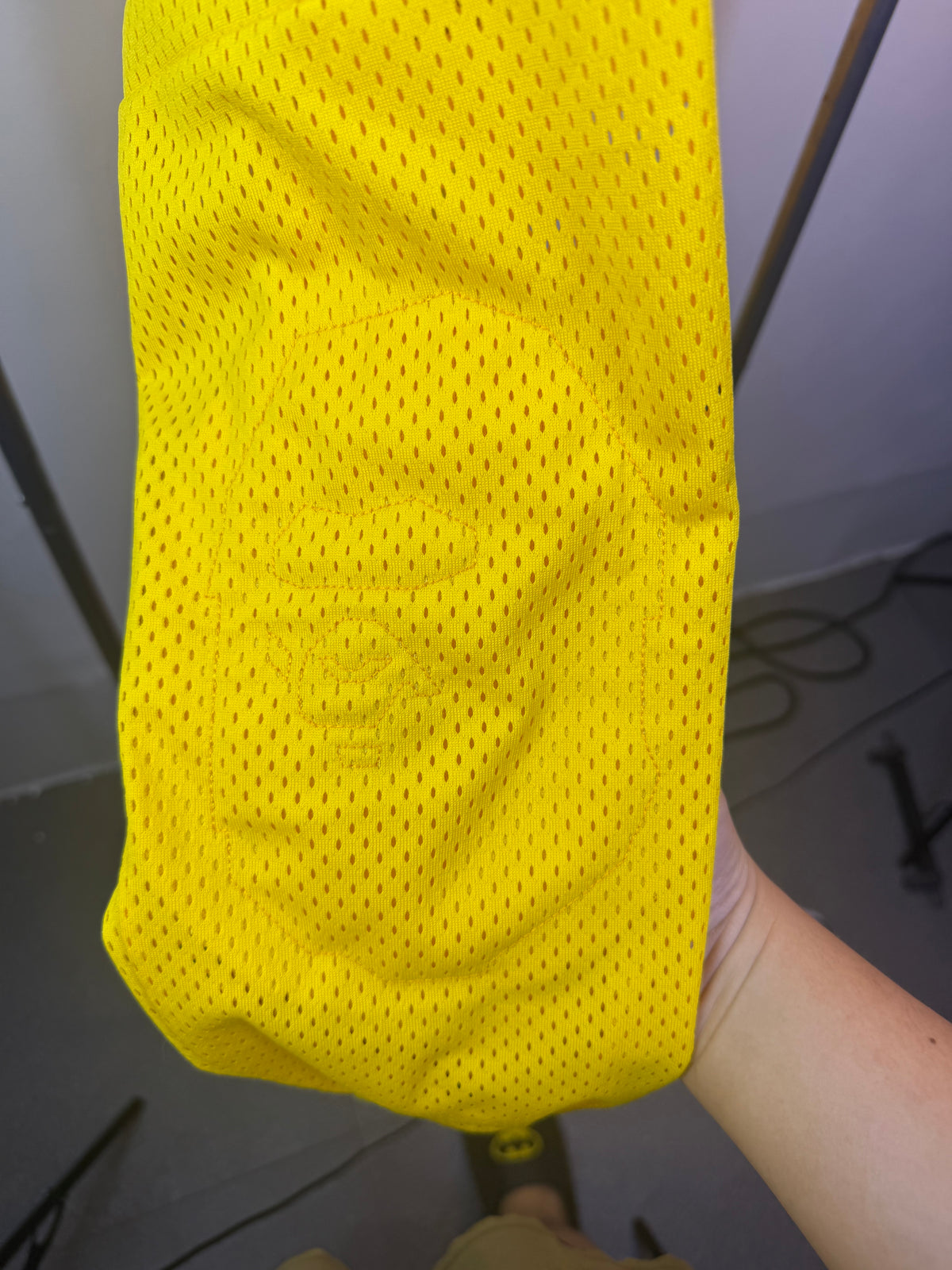 Vintage A Bathing Ape Cycles Yellow Mesh Longsleeve
