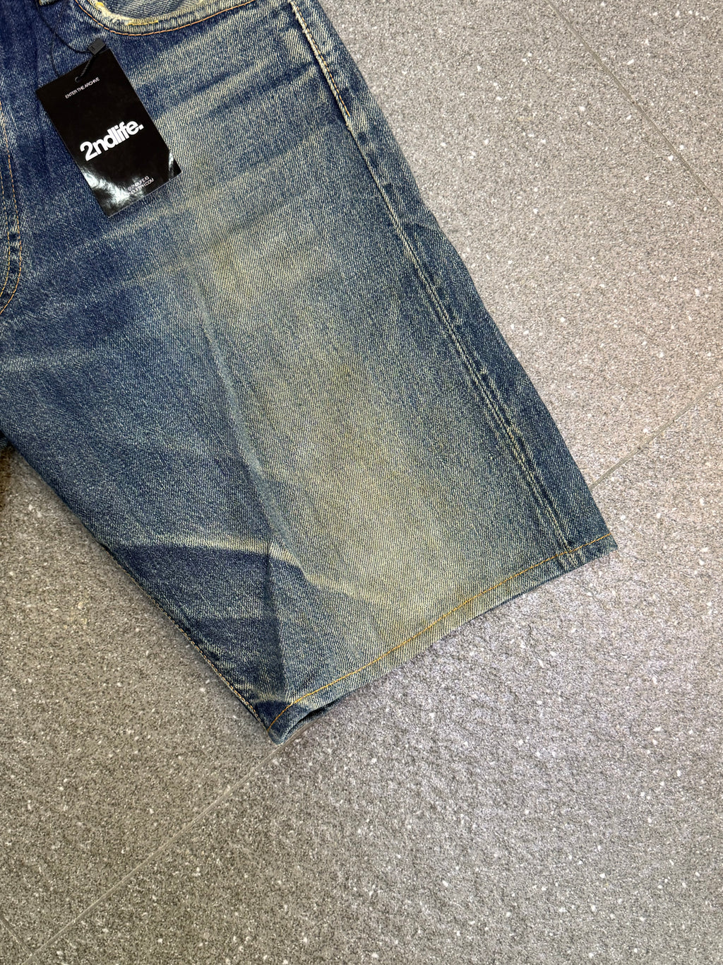 Evisu Black Seagull Selvedge Jorts