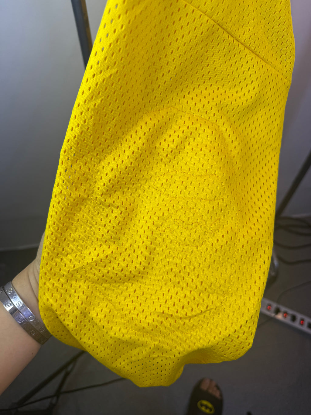 Vintage A Bathing Ape Cycles Yellow Mesh Longsleeve