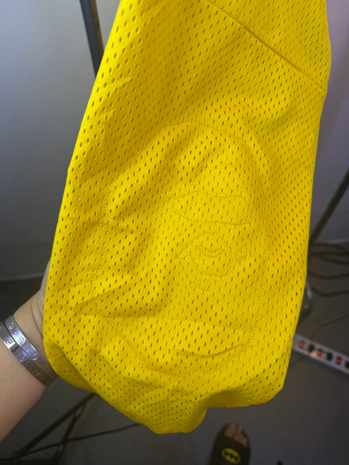 Vintage A Bathing Ape Cycles Yellow Mesh Longsleeve