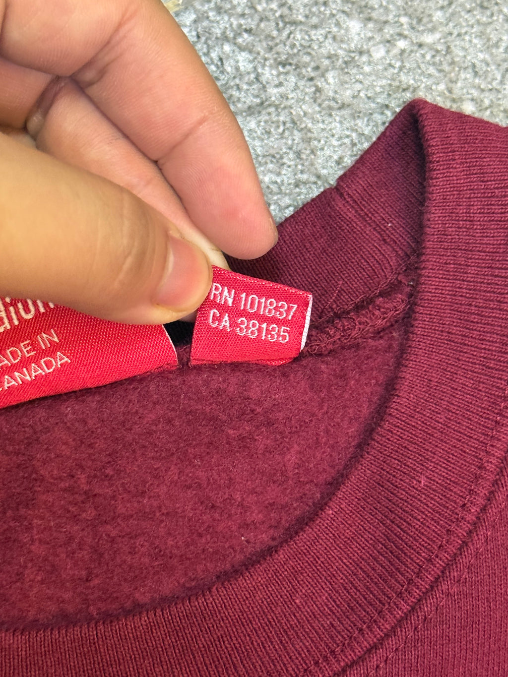 Supreme Box Logo Crewneck (Maroon)