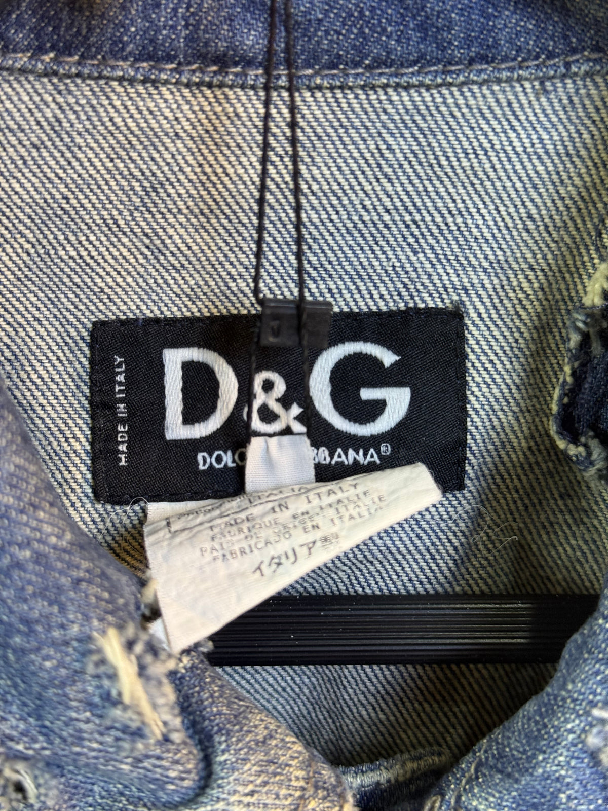 Dolce and Gabbana Distressed Patchwork Denim Jacket