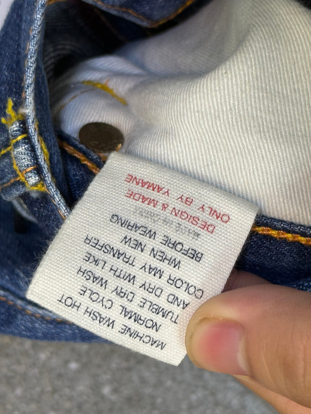 Evisu Yellow Seagull Denim Jorts