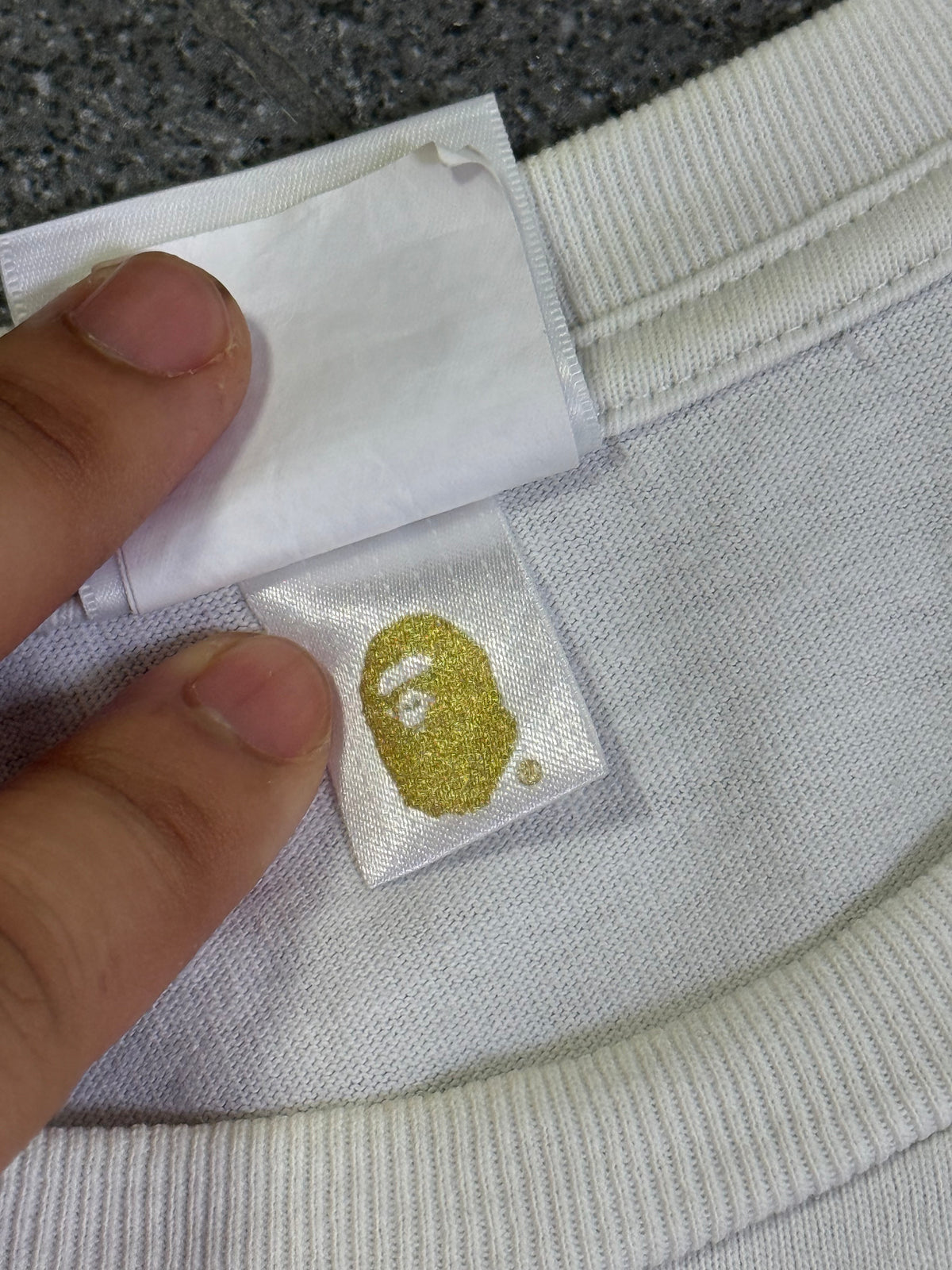A Bathing Ape Tie Dye Big Head Mirror Tee