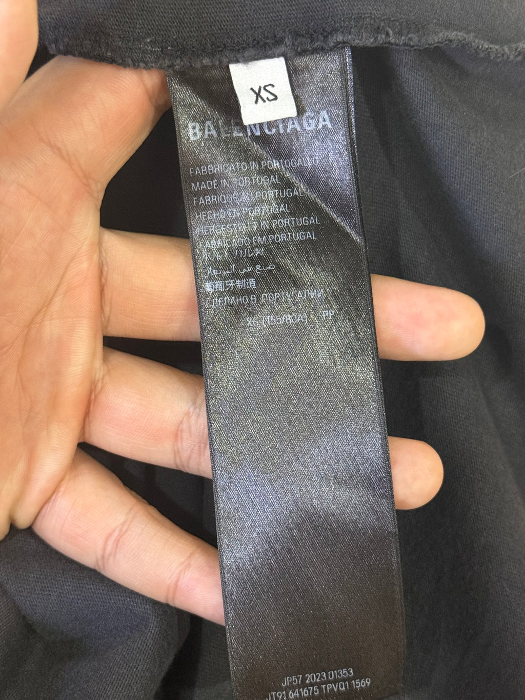 Balenciaga Black DIY Metal T Shirt