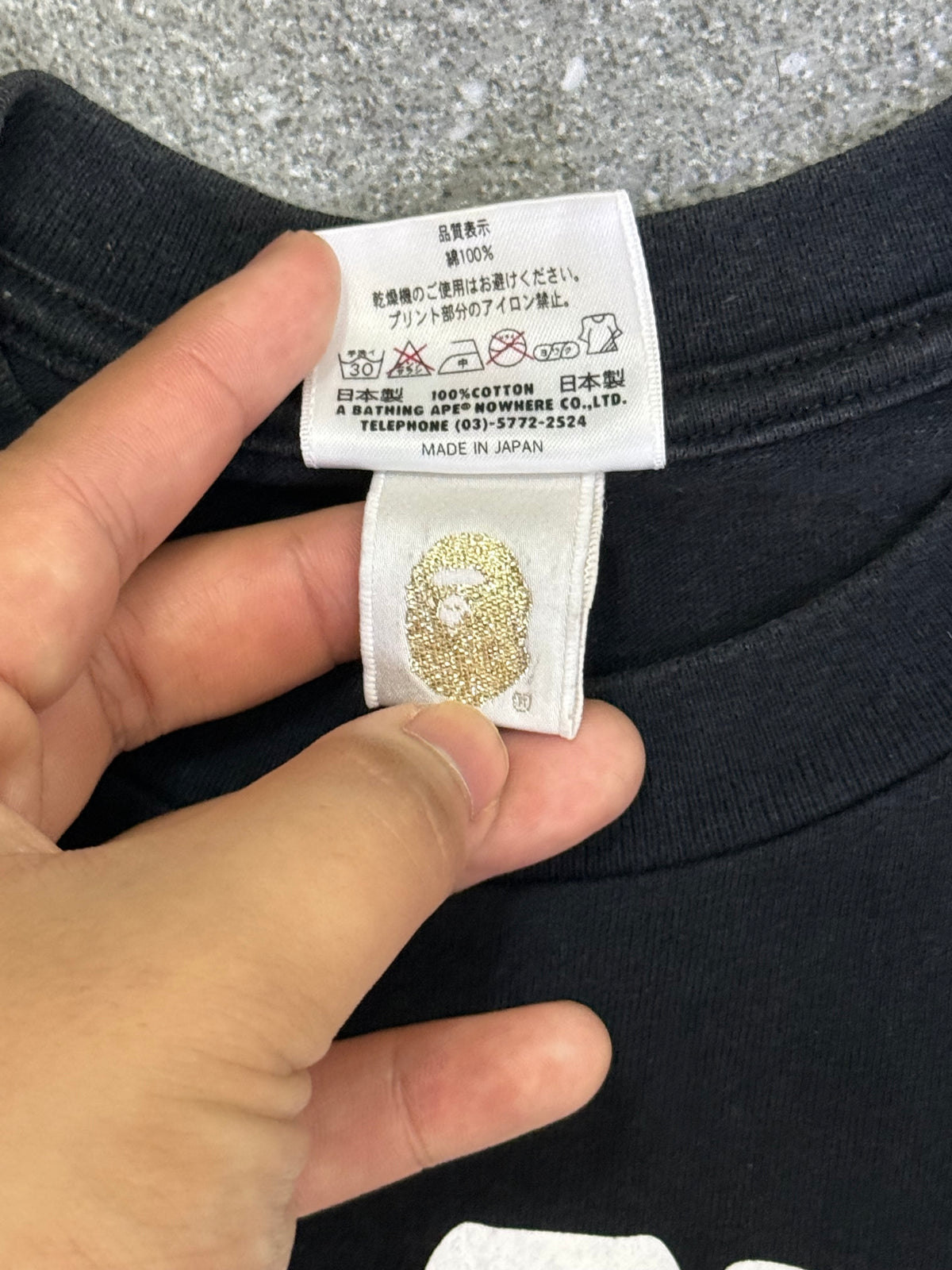 A Bathing Ape Baby Milo College Tee