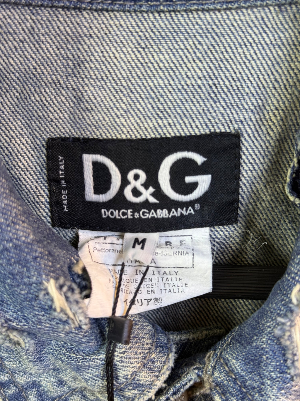 Dolce and Gabbana Distressed Patchwork Denim Jacket