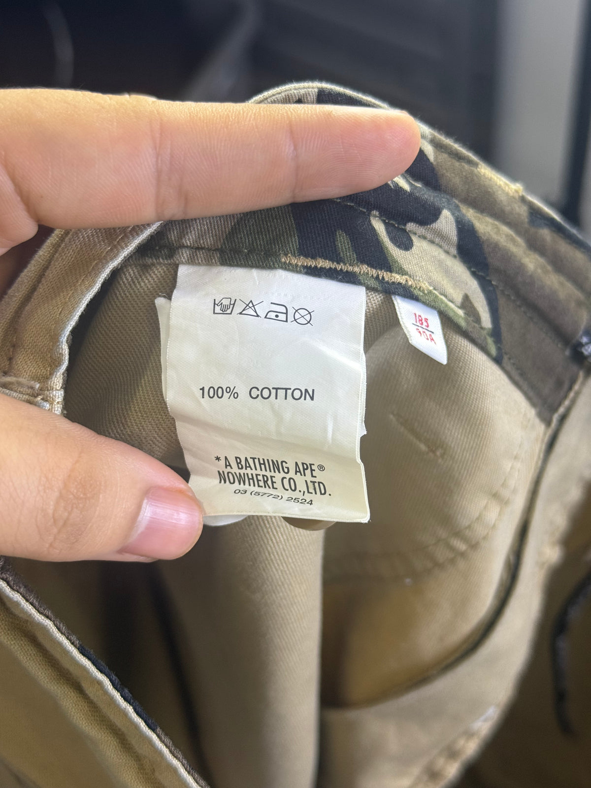 AAPE by A Bathing Ape Khaki Cargo Shorts