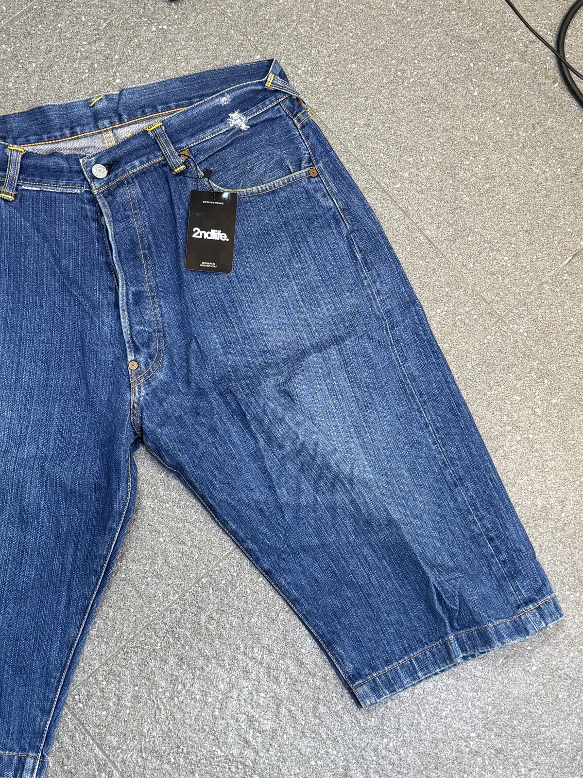 Evisu Yellow Seagull Denim Jorts