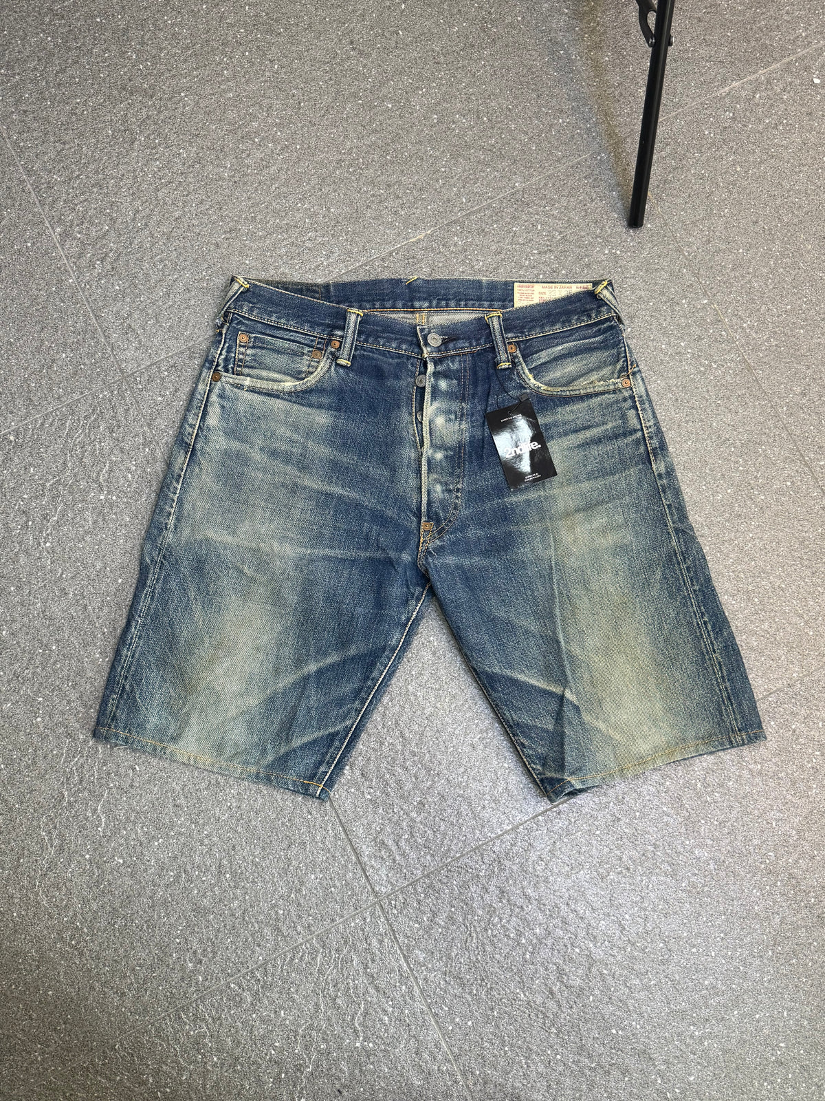 Evisu Black Seagull Selvedge Jorts