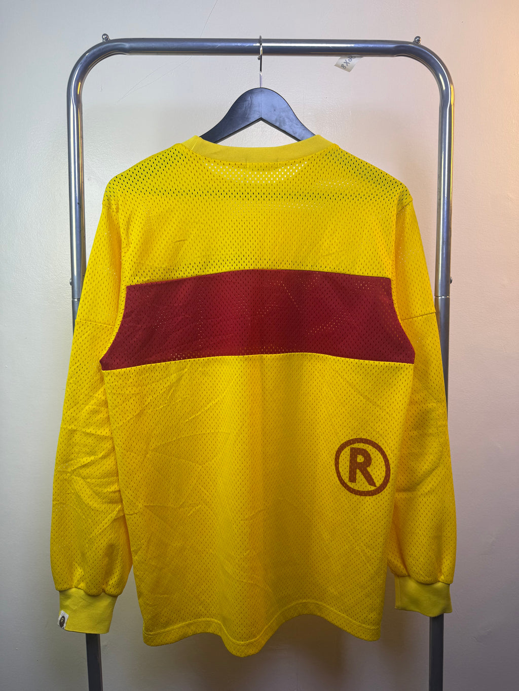 Vintage A Bathing Ape Cycles Yellow Mesh Longsleeve