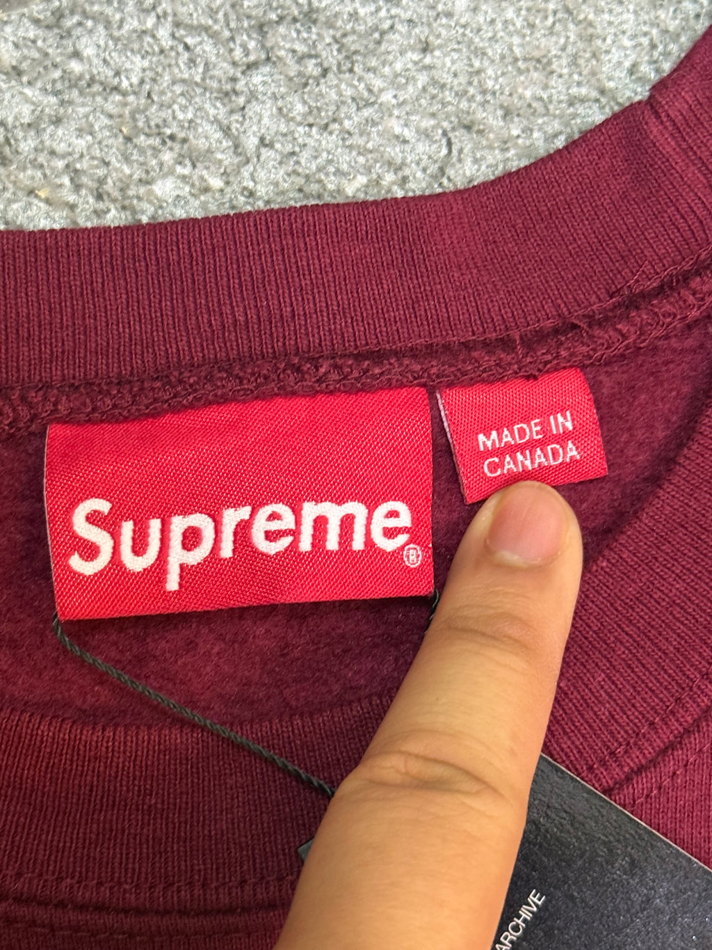 Supreme Box Logo Crewneck (Maroon)