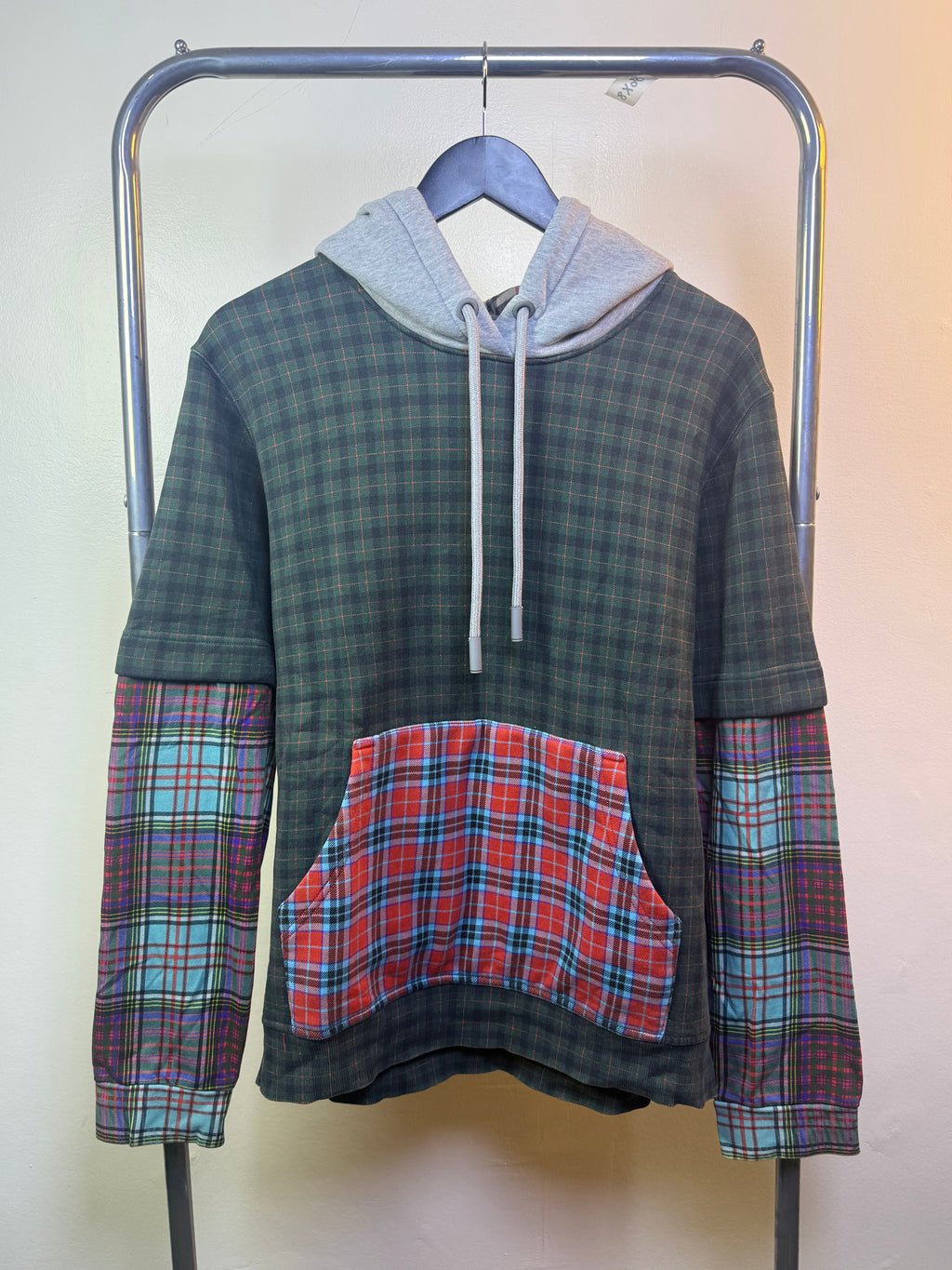 Burberry Plaid Patchwork Multicolor Hoodie