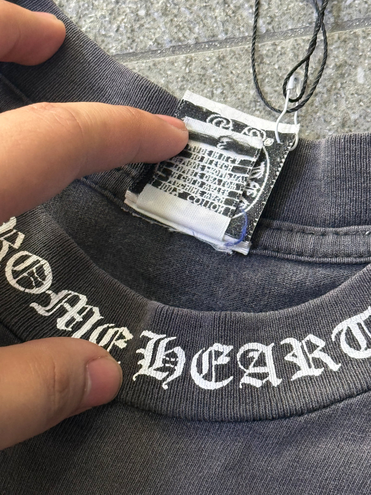 Vintage Faded Chrome Hearts Pocket Dagger Tee