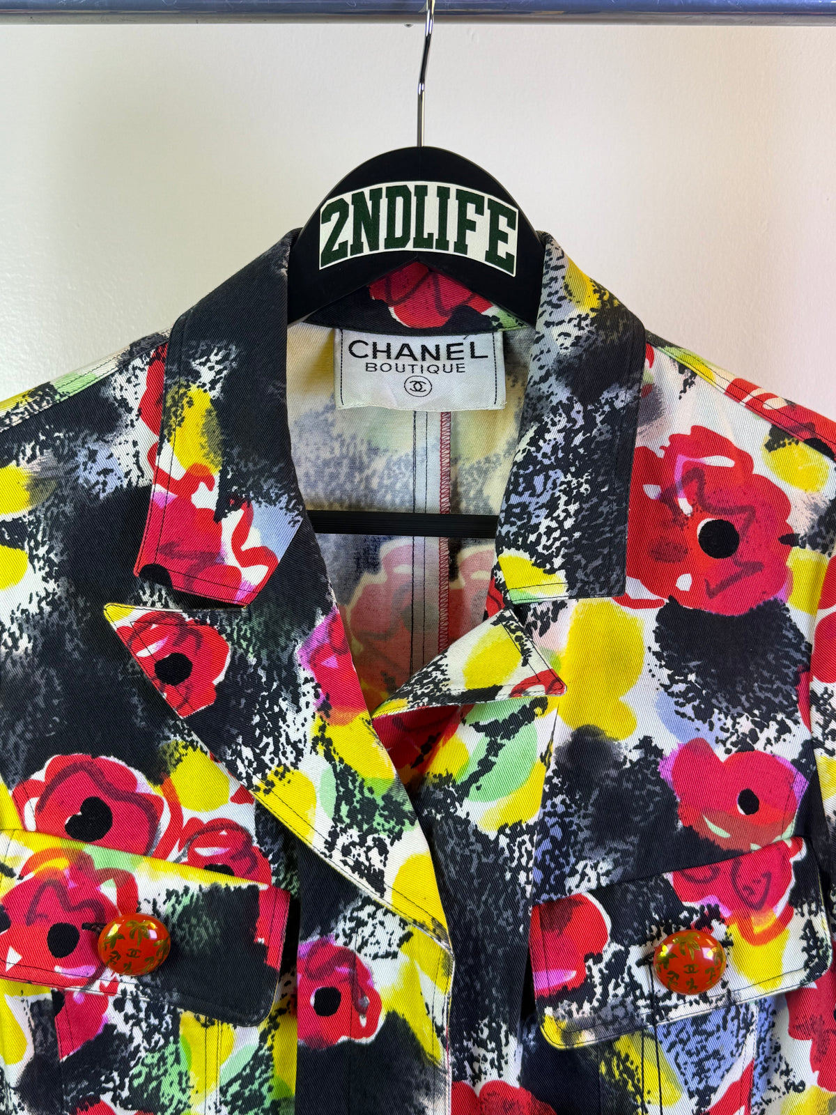 SS97 Chanel Runway Floral Dress