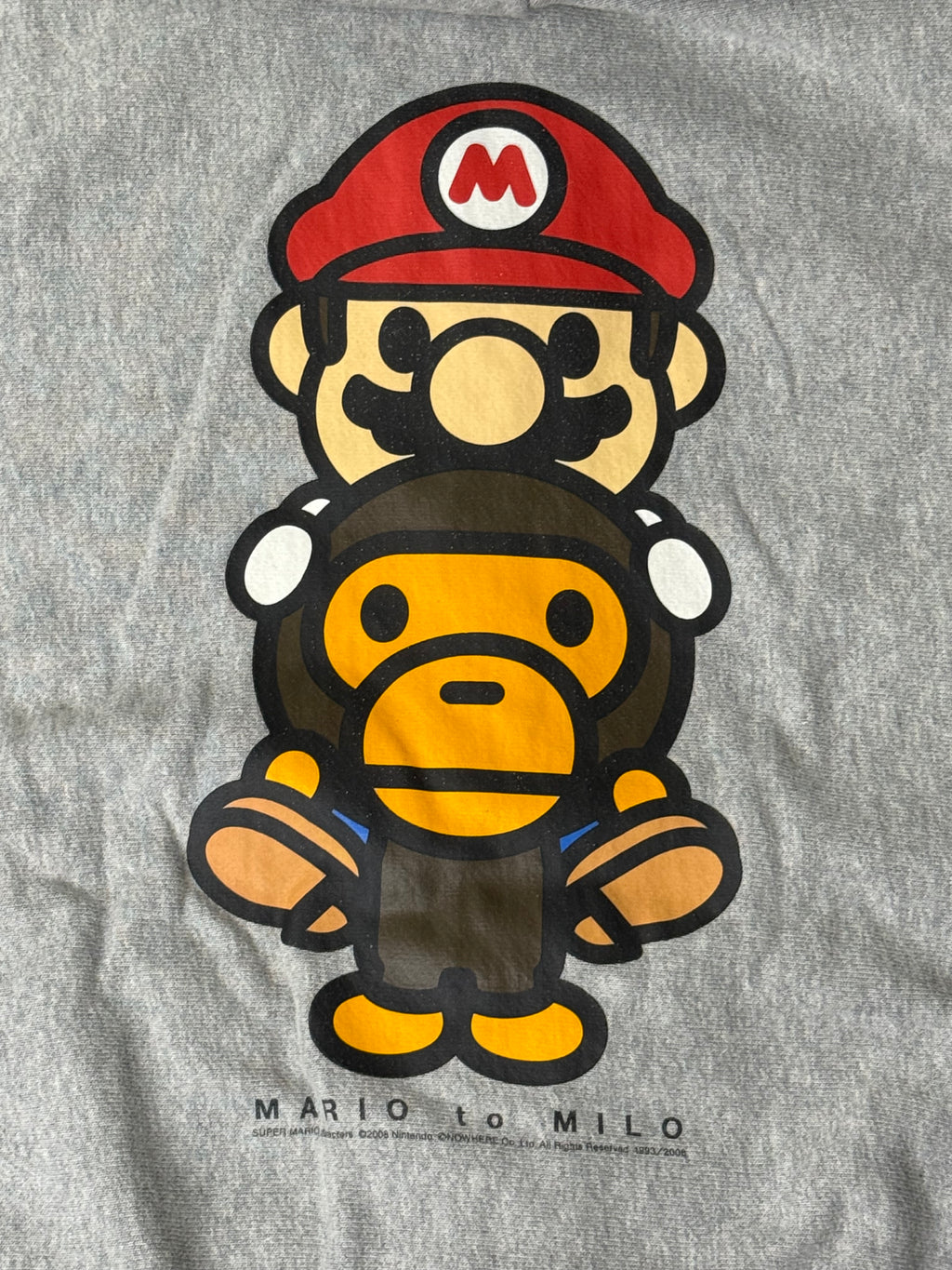 A Bathing Ape X Nintendo “Mario to Milo” Full Zip Hoodie