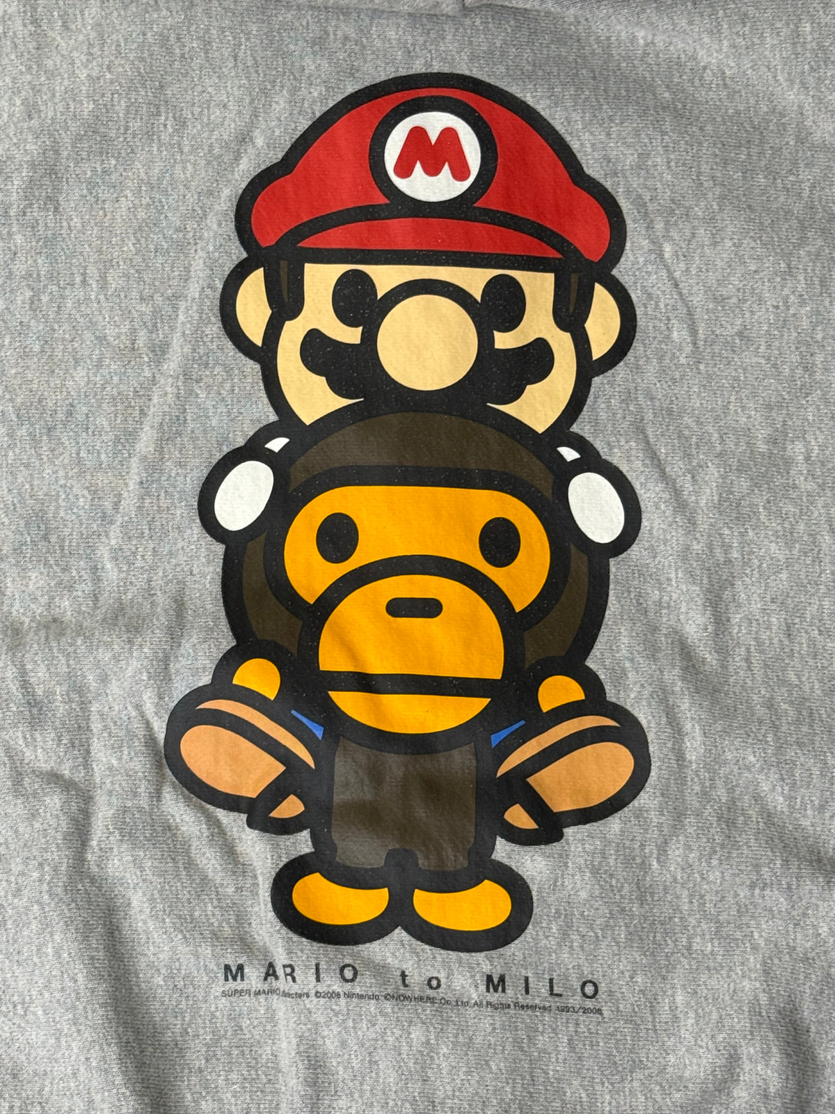 A Bathing Ape X Nintendo “Mario to Milo” Full Zip Hoodie