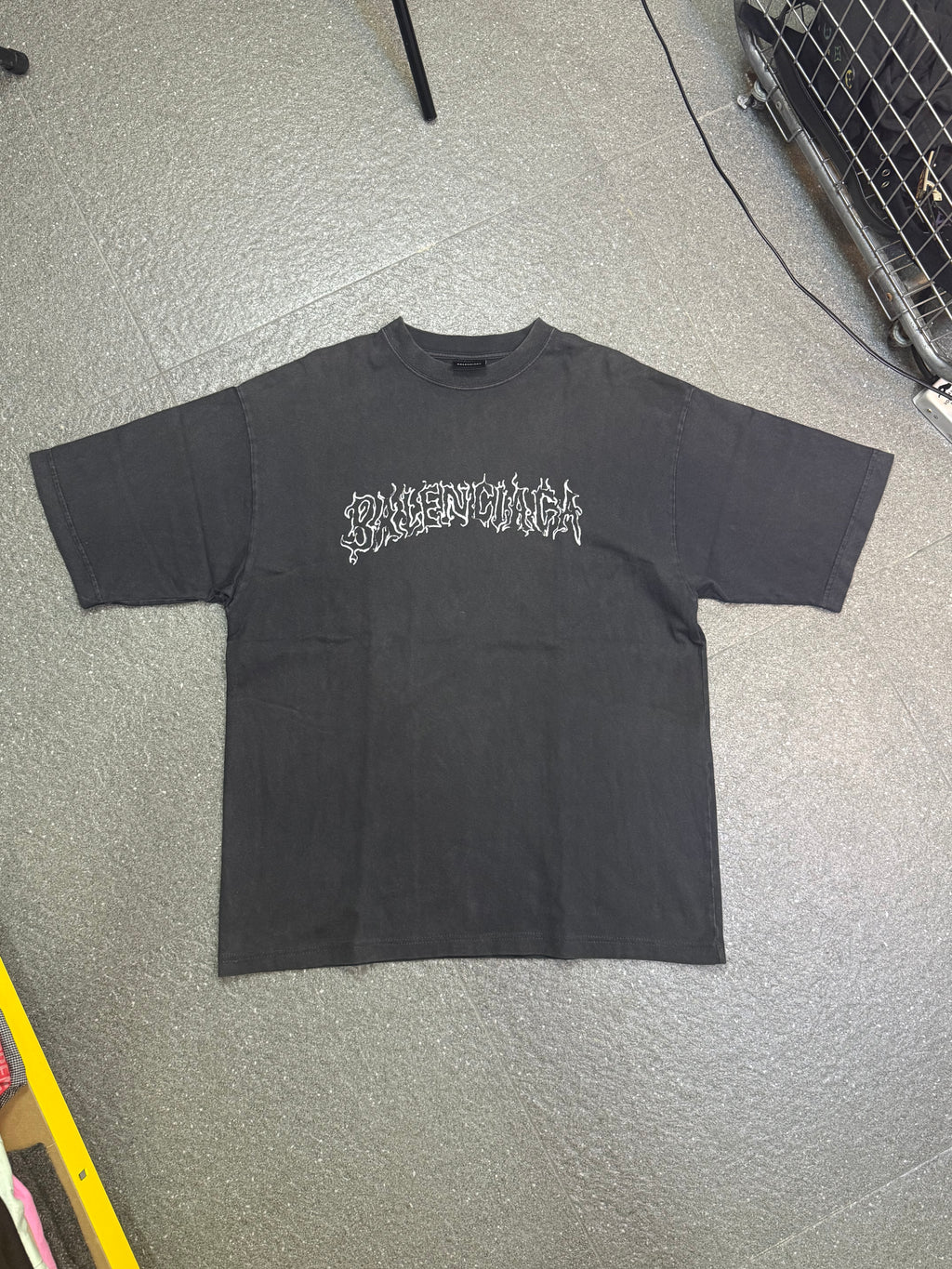 Balenciaga Black DIY Metal T Shirt