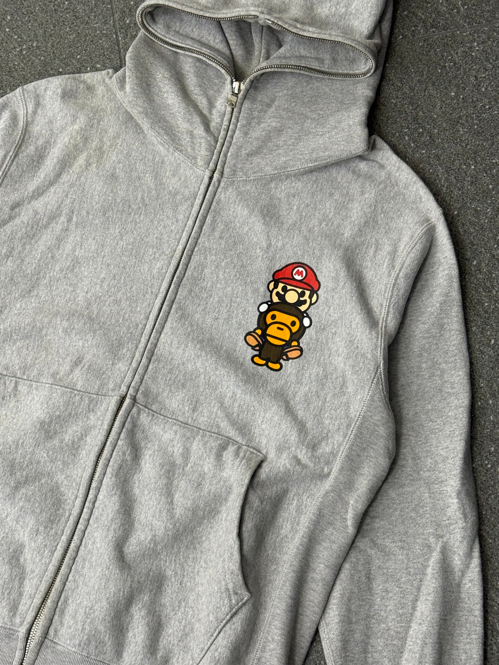A Bathing Ape X Nintendo “Mario to Milo” Full Zip Hoodie